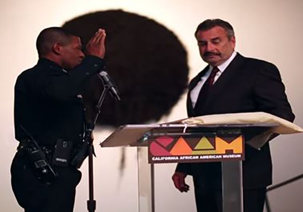 LAPD Officer William Scott gets inducted as Deputy Chief