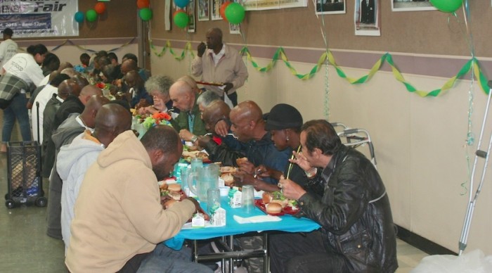 Many people enjoyed the nutritious meal served by Trinity’s volunteers.