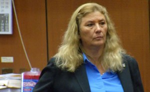 Veteran Los Angeles police officer Mary O’Callaghan was sentenced Thursday July 23, to the maximum of three years behind bars for kicking and shoving a handcuffed Alesia Thomas who later died, with a judge ruling that she will serve 16 months in county jail and the last 20 months of her term will be suspended. (courtesy photo)