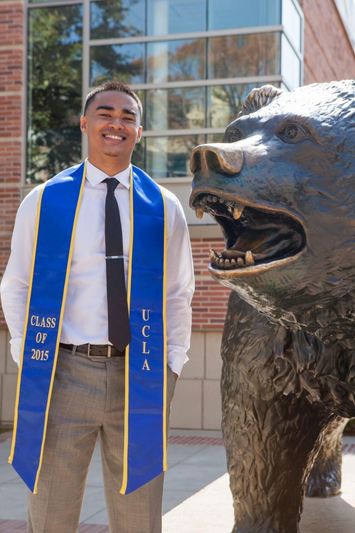 Recent UCLA graduate Sy Stokes