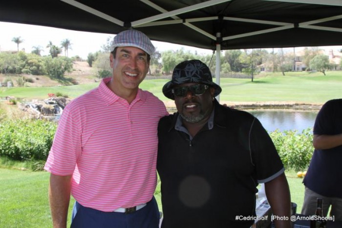 "Let's Be Cops" star Rob Riggle joined Cedric for a round of golf on the links at Spanish Hills Country Club for the 3rd Annual Cedric The Entertainer Golf Classic. (Photo: A Turner Archives/CTE_CGC)