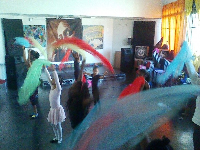 PDP students rehearsing their ballet "Let It Go" from Disney's Frozen Soundtrack