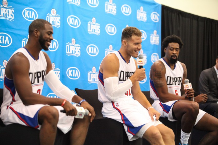 LA Clippers Chris Paul, Blake Griffin, and DeAndre Jordan.  Photo's Courtesy of  William Jaye Johnson