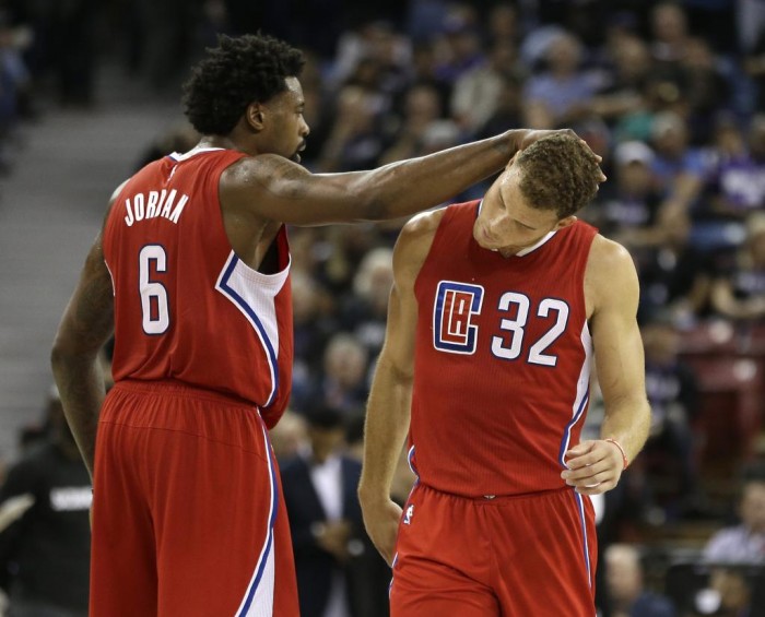 LA Clippers DeAndre Jordon and Blake Griffin Celebrate Narrow Win Over Kings