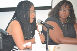 Susan Burton, executive director of A New Way of Life, and Alesia Dearden, executive director of Women's Community Reintegration Services and Education Center, were speakers on the Women's Health and Incarceration panel at the Black Women for Wellness Conference. (courtesy photo)