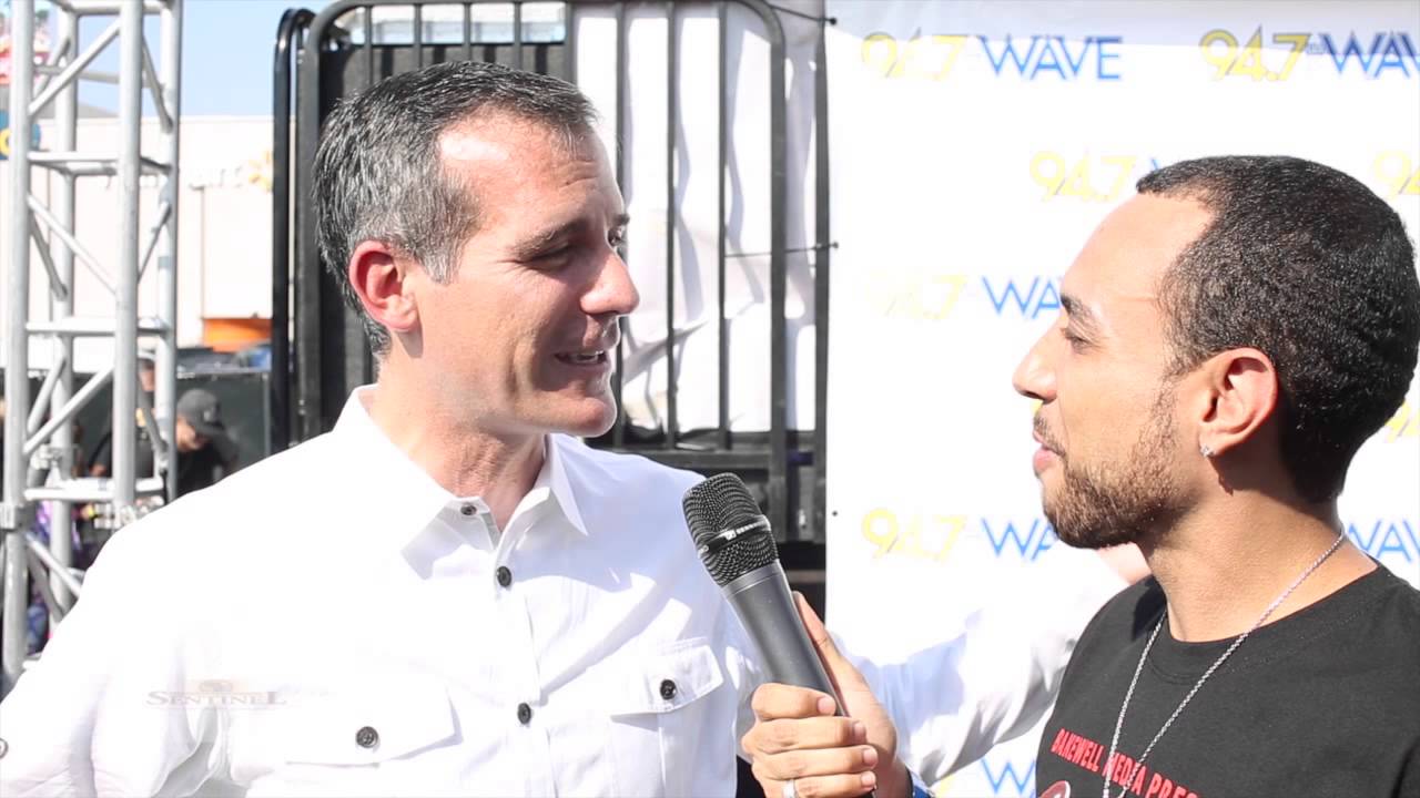 Mayor Eric Garcetti at the Taste Of Soul