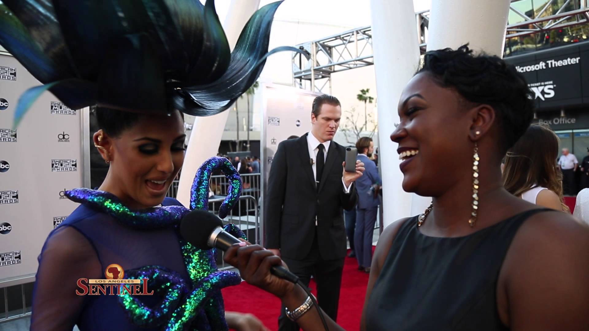 AMERICAN MUSIC AWARDS: INTERNATIONAL POP SENSATION Z LALA DONS OCTOPUS INSPIRED PIECE AT 2015 AMAS