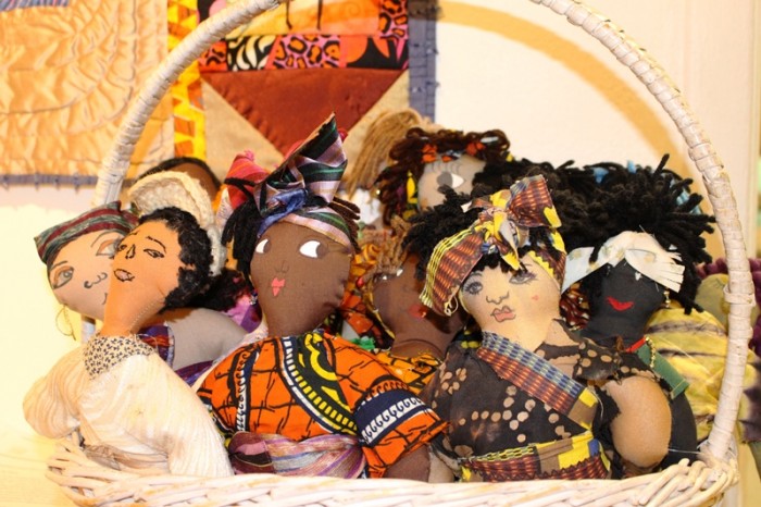 The Dolls of Hope, which are distributed to African orphans, were on display.