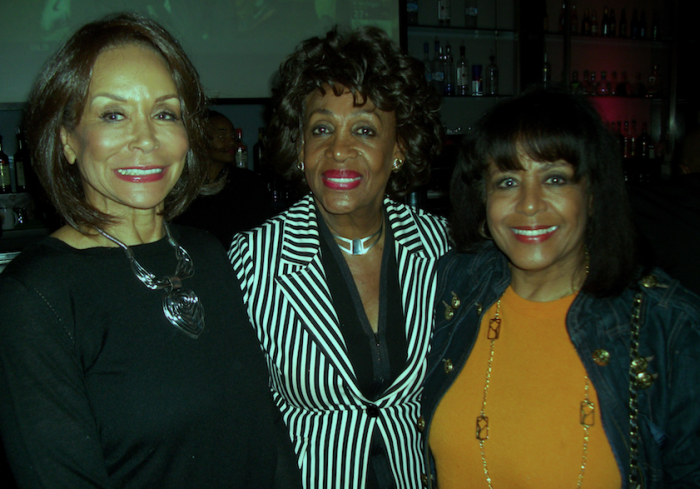 Singer Freda Payne, Rep. Waters and Scherrie Payne