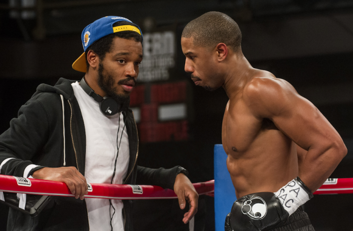 Cooler with Michael B. Jordan on the set of Creed. (courtesy photo)