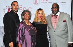 1Jesse Williams, actor/activist 2016 Drum Major for Justice Award Recipient; Alice Goff, Chairman SCLC-SC/President AFSCME 3090; Grammy-nominated singer, Antonique Smith; Pastor William D. Smart President & CEO, SCLC-SC Courtesy Photo