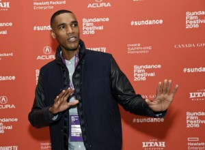 Parker Sawyers, who plays a young Barack Obama in "Southside With You," poses at the premiere of the film at the 2016 Sundance Film Festival on Sunday, Jan. 24, 2016, in Park City, Utah. (Photo by Chris Pizzello/Invision/AP)