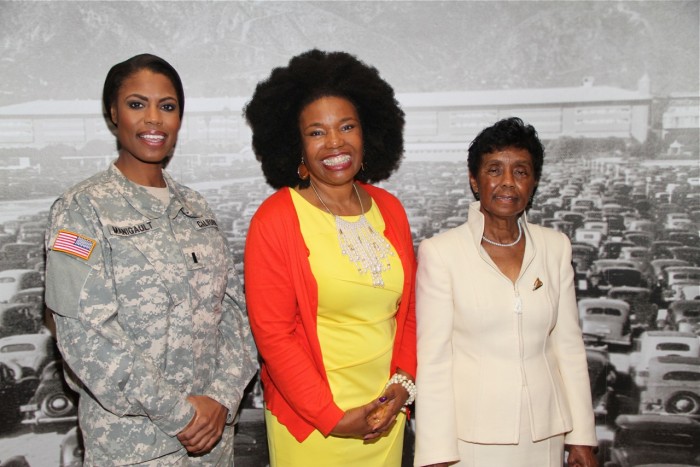 (l-r) Chaplin/Pastor Omarosa Maigault, S. Sylvia Pullen, founder Girls Fly! and Judge Consuelo Bland Marshall.