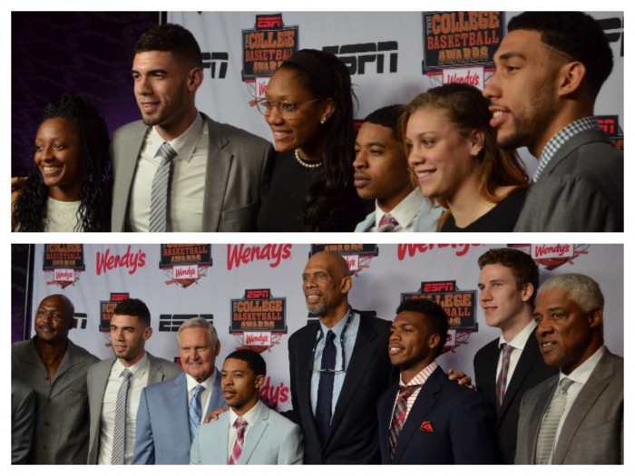 Finalists and award winners got a chance to meet the basketball players the awards were named after. (Amanda Scurlock/ L.A. Sentinel)