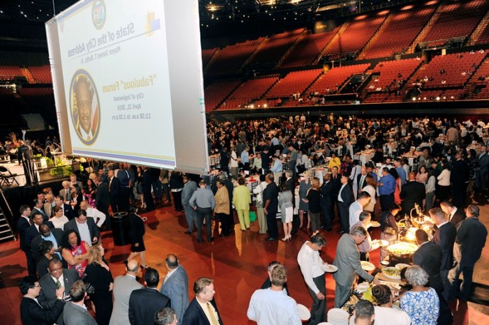 Inglewood State of the City address at the Forum April 21, 2016 Photo by Valerie Goodloe for Sentinel