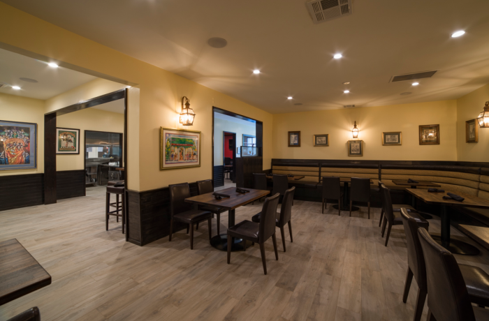 The new dining area in Harold & Belle's is open with new lighting (courtesy of Harold & Belle's)