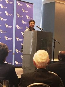 Congresswoman Barbara Lee addresses Town Hall Los Angeles at the City Club in Downtown L.A. June 27. Photos by Charlene Muhammad for Sentinel