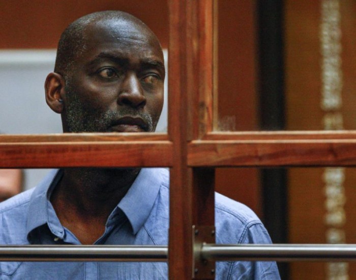 In this May 22, 2014 file photo, actor Michael Jace appears in court in Los Angeles. Jace's murder trial began Monday, May 23, 2016, in downtown Los Angeles. The actor best known for playing a police officer on the FX series "The Shield" was convicted of second degree murder for the shooting death of his wife in their Los Angeles home on May 19, 2014. (AP Photo/David McNew, Pool, File)