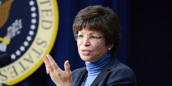 White House Senior Advisor Valerie Jarrett will discuss Criminal Justice Reform with the nation’s mayors on Saturday, June 25 on the topic of Making Bipartisan Criminal Justice Reform a Reality at The U.S. Conference of Mayors 84th Annual Meeting in Indianapolis. (AP file photo)