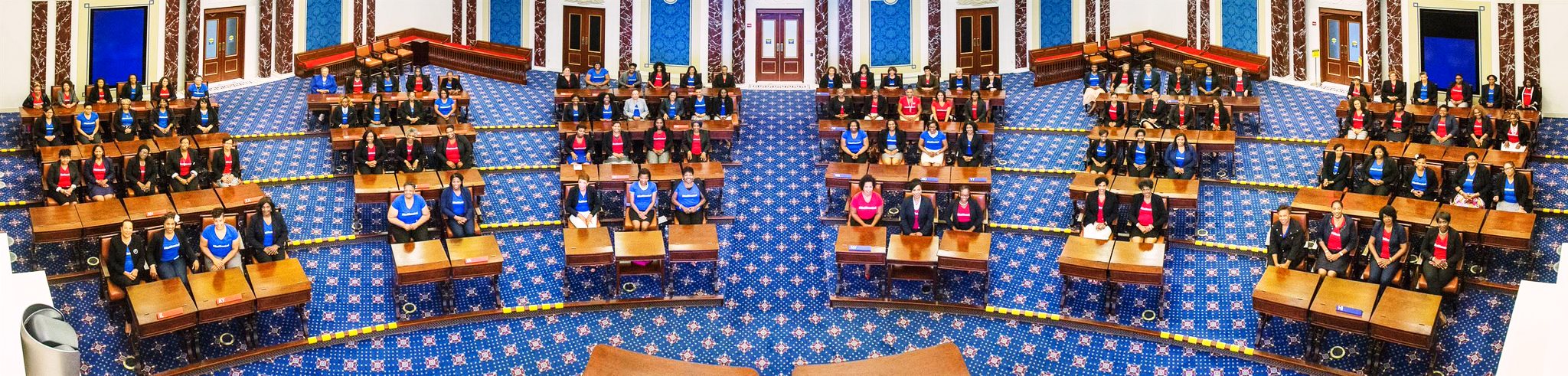 Over 100 Black Women Participated in Historic Photo in Edward M. Kennedy Institutes’ Replica of the US Senate Chamber