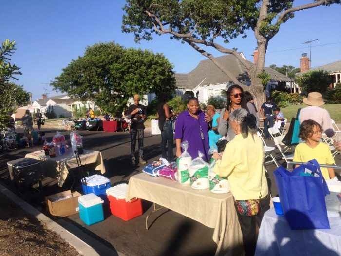 Crenshaw Manor National Night Out is an annual community-building campaign that promotes police-community partnerships on Somerset Drive & little MLKJ.(photo courtesy: Crenshaw Manor National Night Out)