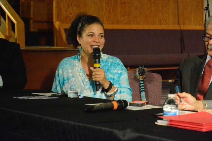 Dr. Melina Abdullah, co-founder of Black Lives Matter-LA ( LA Sentinel/ Xavier Higgs)