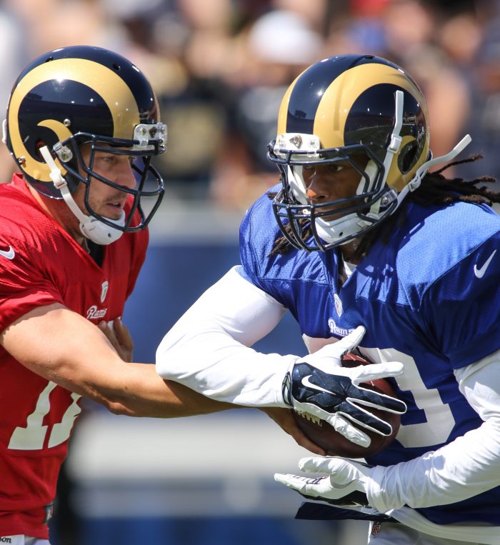 Los Angeles Rams 2016 Family Day at the Los Angeles Memorial Coliseum in Los Angeles, Ca on August 6, 2016. (Photo by Jevone Moore/Full Image 360)