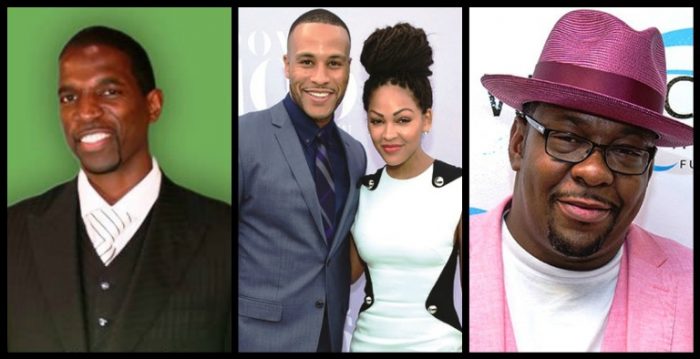 Leimert Park Book Fair will also feature special guests (L-to-R): Former NBA player A.C. Green, celebrity power couple DeVon Franklin and Meagan Good and Bobby Brown. Collage by Brian W. Carter