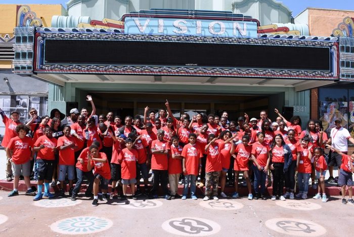 A field trip to the Leimert Park neighborhood redevelopment site, Crenshaw Line subway and Leimert Park Station.  (courtesy of foxxmedia)