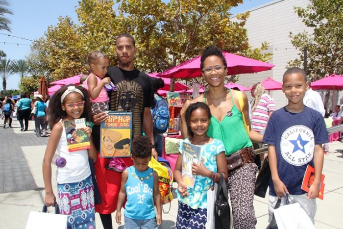 Family attends 10th Annual Leimert Park Village Book Fair