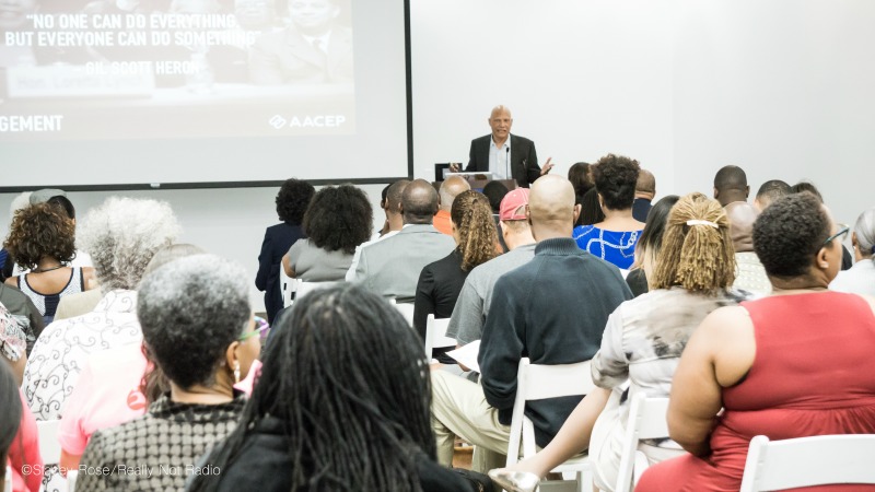 The Black Vote is Discussed at Exposition Park    