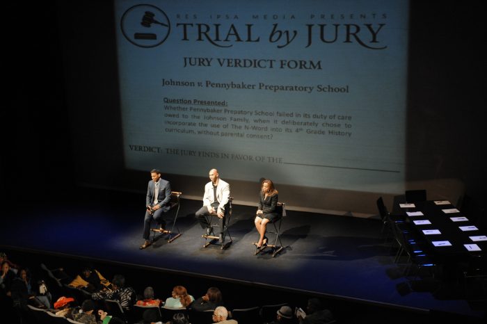 RES IPSA MEDIA PRESENTS TRAIL BY JURY "THE CASE OF THE N WORD" WAS HELD AT THE NATE HOLDEN PERFORMING ARTS CENTER IN LOS ANGELES CALIFORNIA ON FEBRUARY 20, 2015 (Photo by Valerie Goodloe )