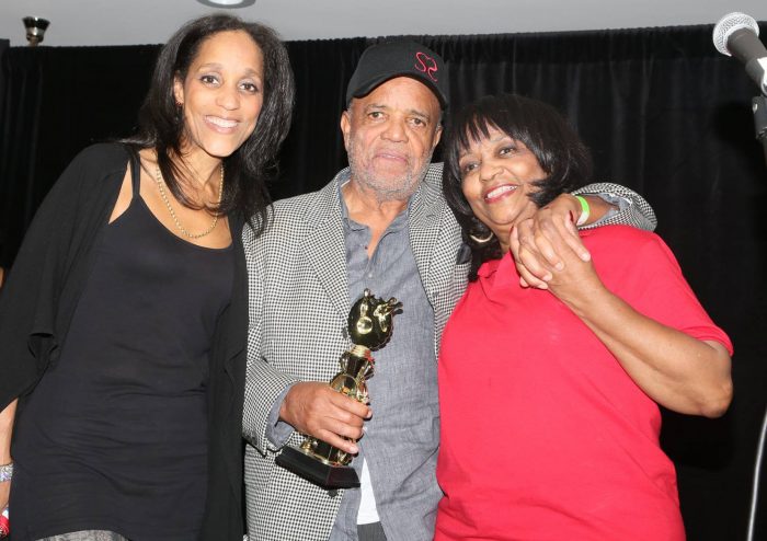 (l-r) Karla Gordy Bristol, Barry Gordy and Iris Gordy