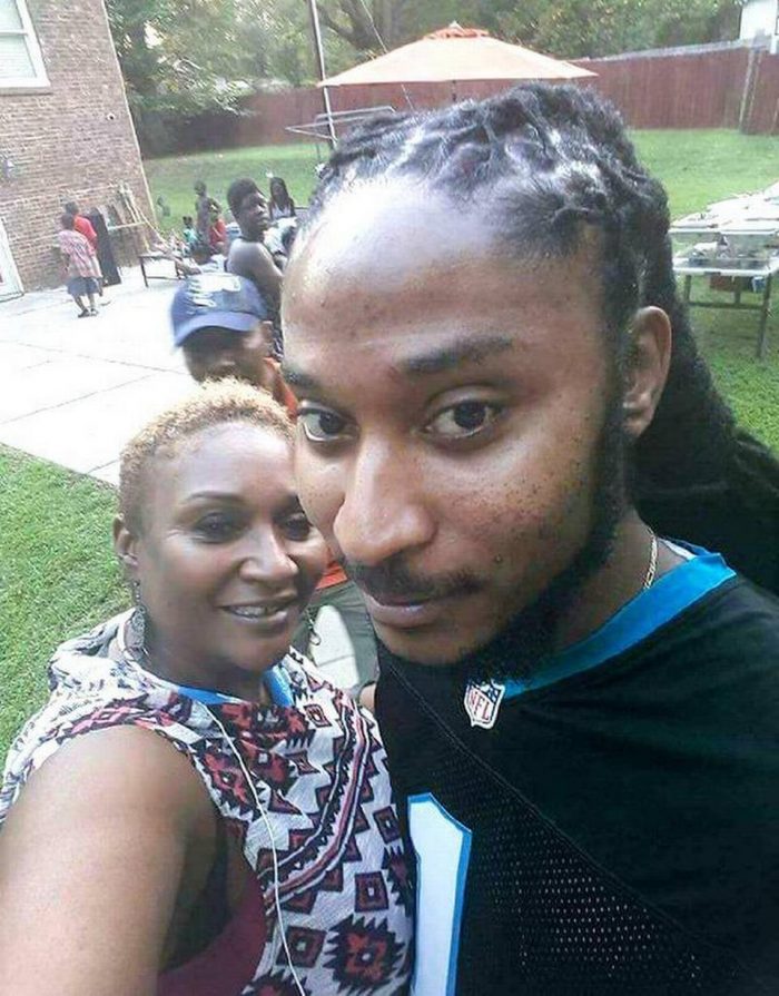  Vivian Carr, left, and her son Justin Carr. Carr was fatally shot during a protest in uptown Charlotte. An autopsy into Carr’s death was released Friday. (Courtesy photo) 