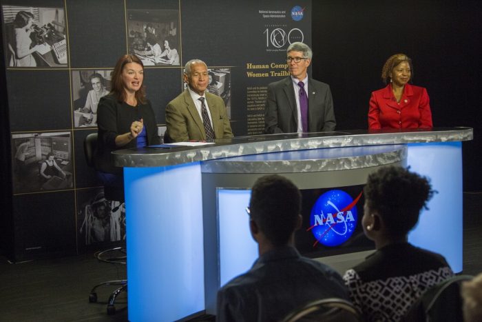 NASA experts discuss Hidden Colors film and working at NASA. (photo by Shannen Hill)    