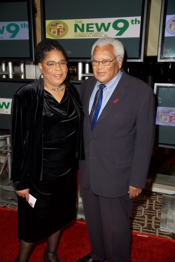 L-R Founder of A New Way of Life Project Susan Burton and American Activist Reverend James M. Lawson Jr.