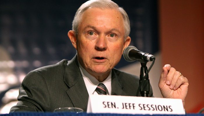 Senator Jeff Sessions (R-Ala.) speaks at an event in Washington, D.C. (Gage Skidmore/Wikimedia Commons)