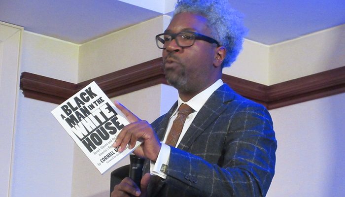 Democratic pollster Cornell Belcher speaks during the recent Rainbow PUSH Coalition conference in Washington, D.C. (Lauren Victoria Burke/NNPA)