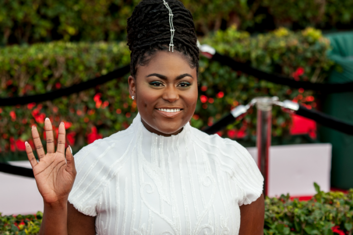 Orange is the New Black’s Danielle Brooks shows up in all white at the 23rd Annual SAG Awards Ceremony (Photo by Robert Torrence) 