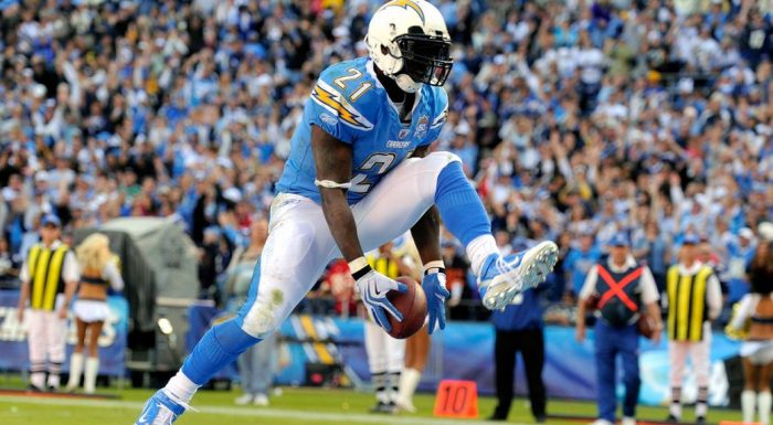 Hall of Famer LaDainian Tomlinson became the first player to rush for 1,000 yards and catch 100 passes. (Chris Carlson/AP)