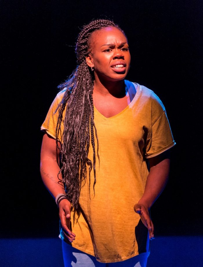 L-R: Carla Renata and Ngozi Anyanwu in the world premiere of “Good Grief.”