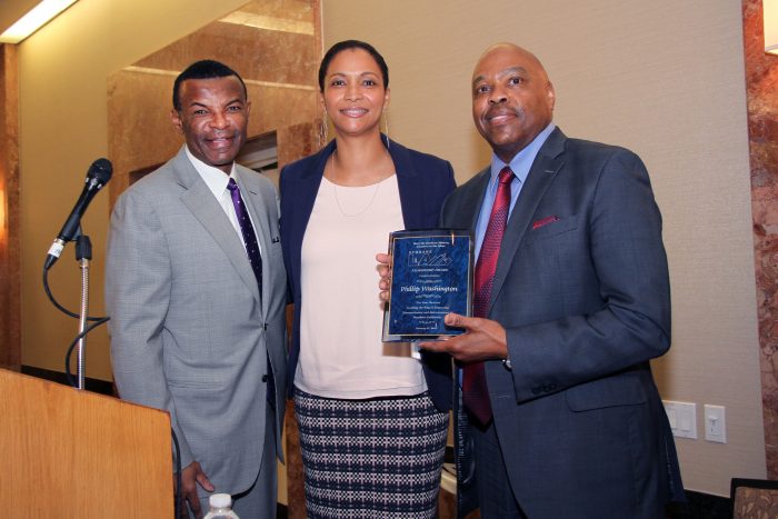 Kerman Maddox, Los Angeles World Airports Executive Director, Deborah Flint and Metro CEO, Phillip Washington (courtesy photo)