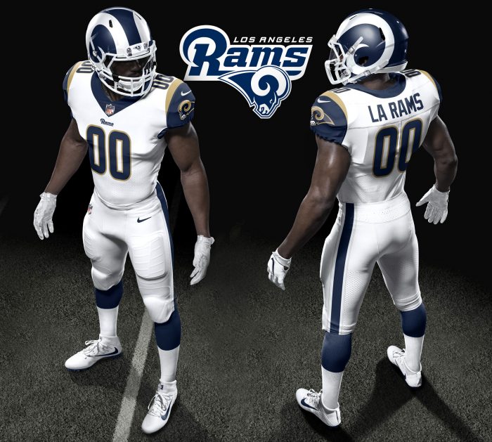 L.A. Rams new uniforms (Courtesy of the Los Angeles Rams) 