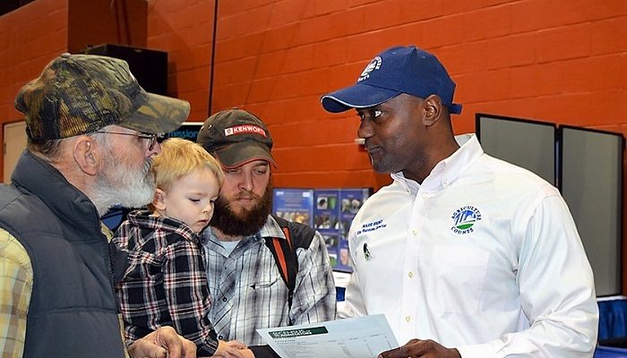 AGDAY U.S. Department of Agriculture's USDA National Agricultural Statistics Service (NASS) Northeastern Regional Field Office Director King Whetstone, (right) meets with attendees on Jan. 15, 2016 at the 2016 Pennsylvania Farm Show, the largest indoor agricultural exposition in the U.S. (USDA)