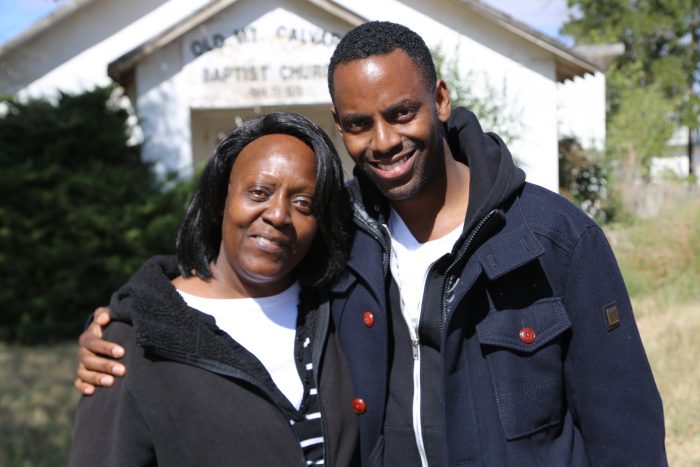 Baron Vaughn pictured with his mother (Courtesy Photo) 