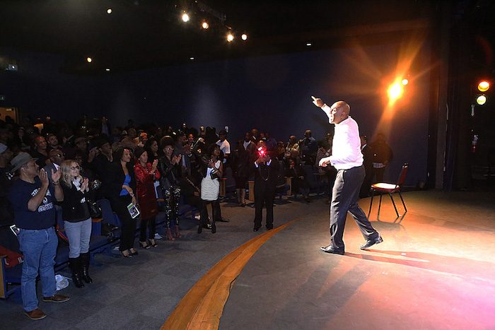 Colyar receives a standing ovation from the audience. (Photo Courtesy of Michael Colyar) 