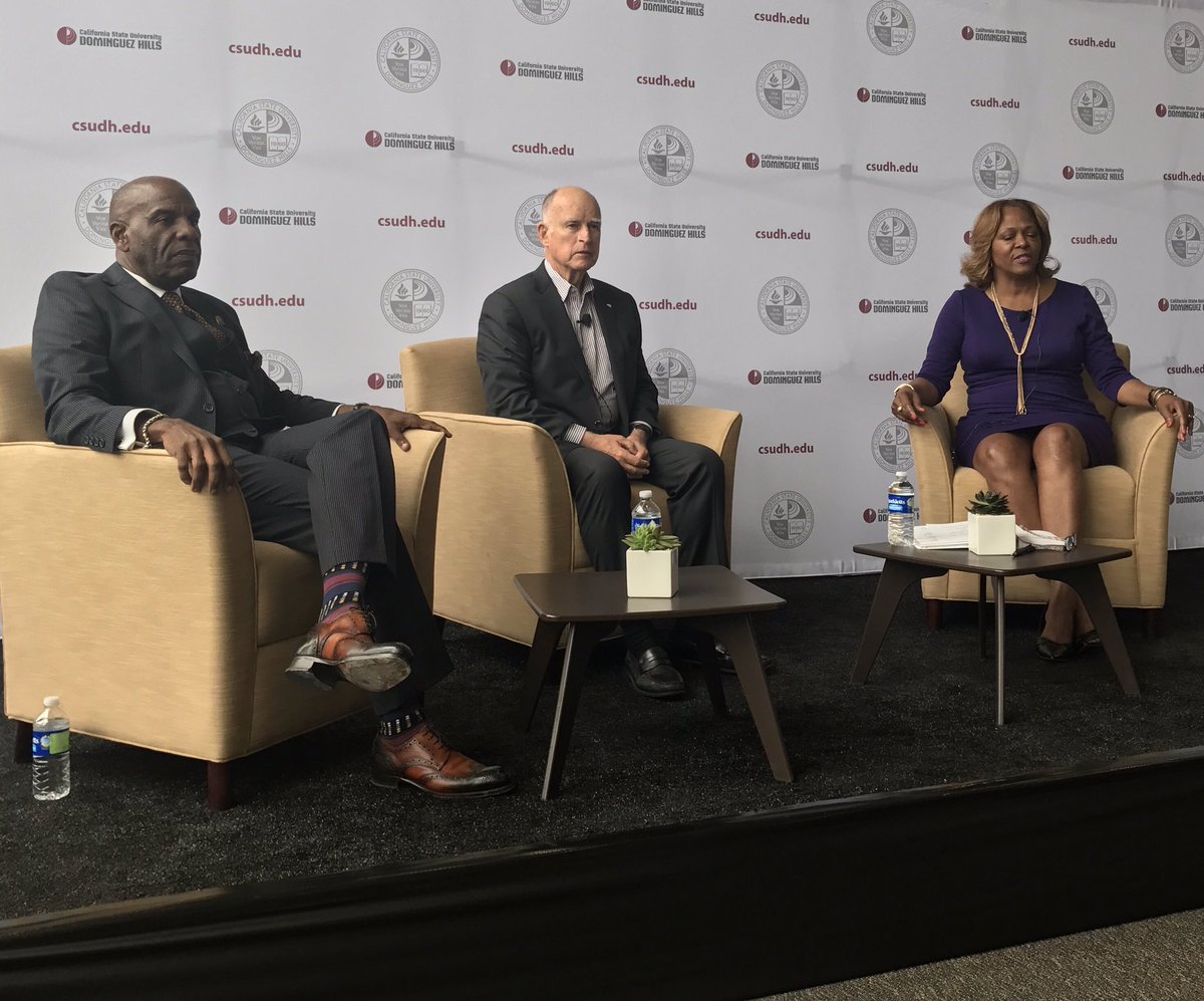 Senator Steven Bradford Discussion with Governor Brown on Transportation Diversity 