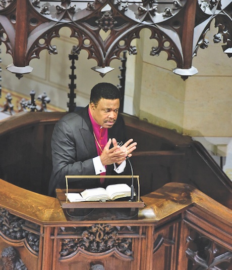 Ulmer preaches in Castle Church, Home of Protestant Reformation