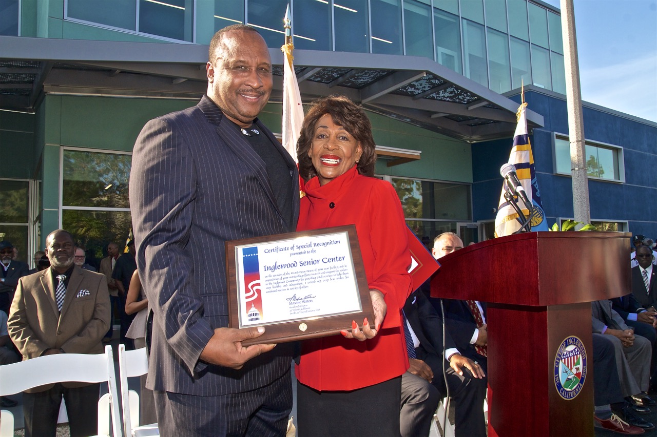 Congresswoman Maxine Waters Hails Opening of New Inglewood Senior Center