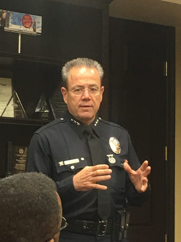 New LAPD Chief Shares His Policing Vision With South L.A. Black Leaders ...